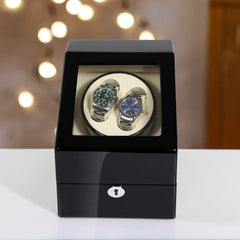 Dual Watch Winders + Extra 3 Watches Storage - Classic Organize in Style