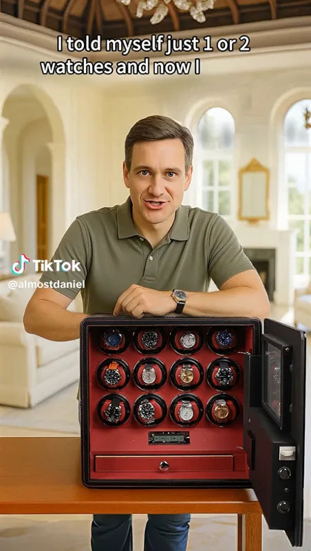 Watch the Driklux 12-Watch Winder Safe TikTok Video